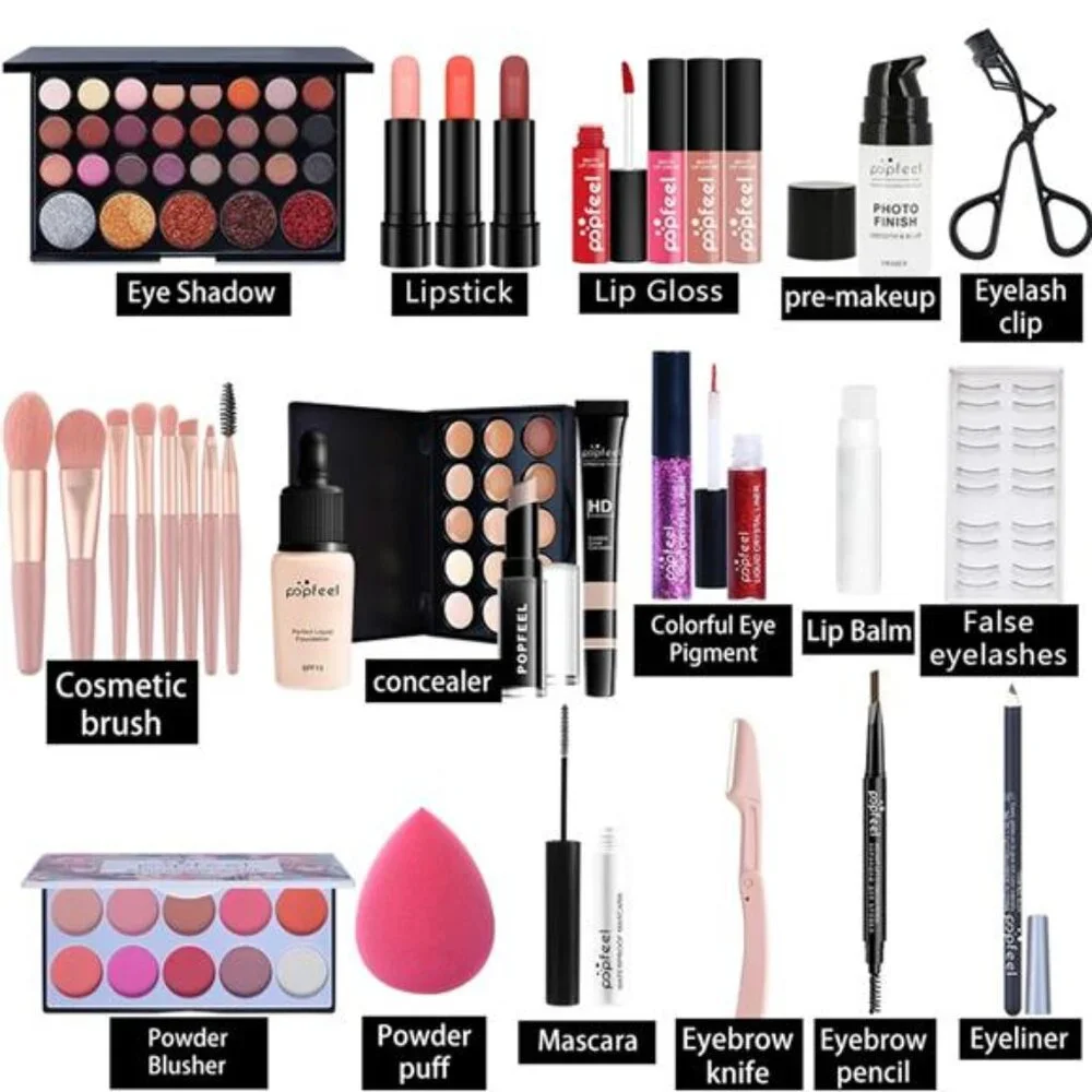 All-in-One Holiday Gift Surprise Makeup Set Essential Starter Bundle
